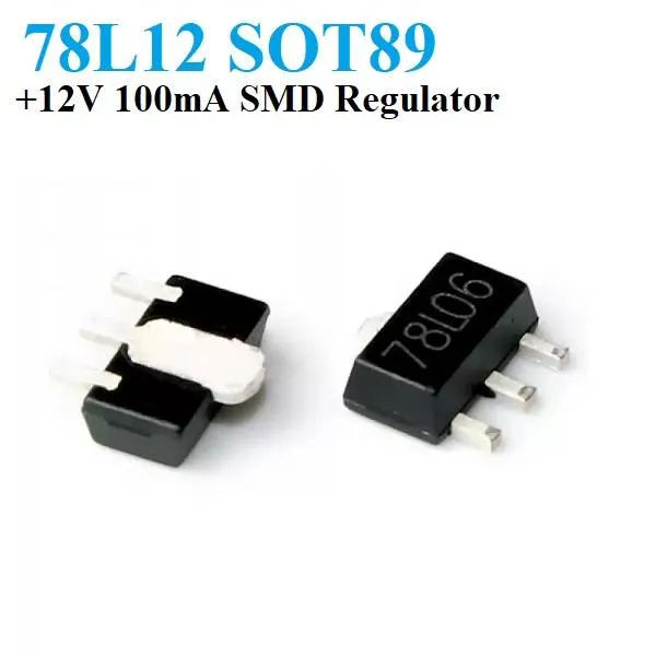 78L12 12V 100mA Linear Voltage Regulator SOT-89