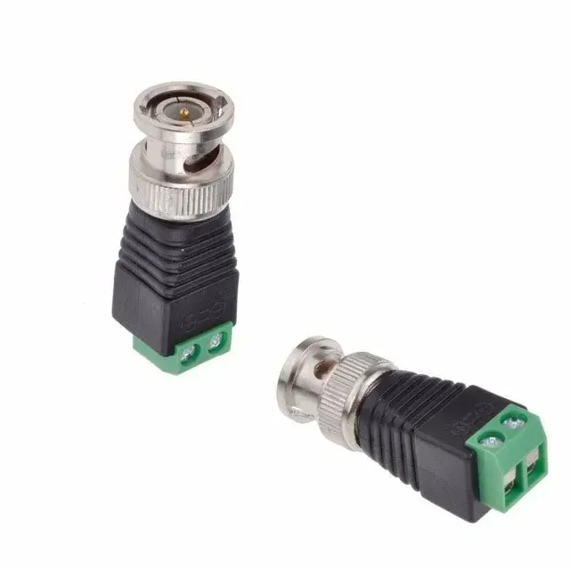 BNC Male Plug to 2-Pin Screw Terminal Block
