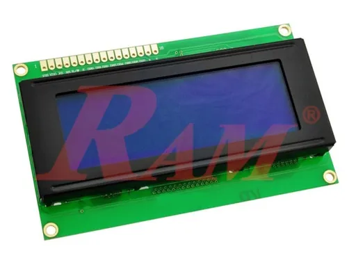 LCD2004 20x4 Parallel Character LCD, Blue Backlight