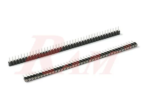 PH9 Round Pin Header 1x40 Straight 2.54mm Machine Tooled