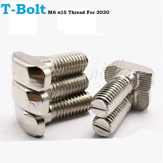 T-Bolt Screw M6x16 for 3030 Aluminium Extrusion Profile