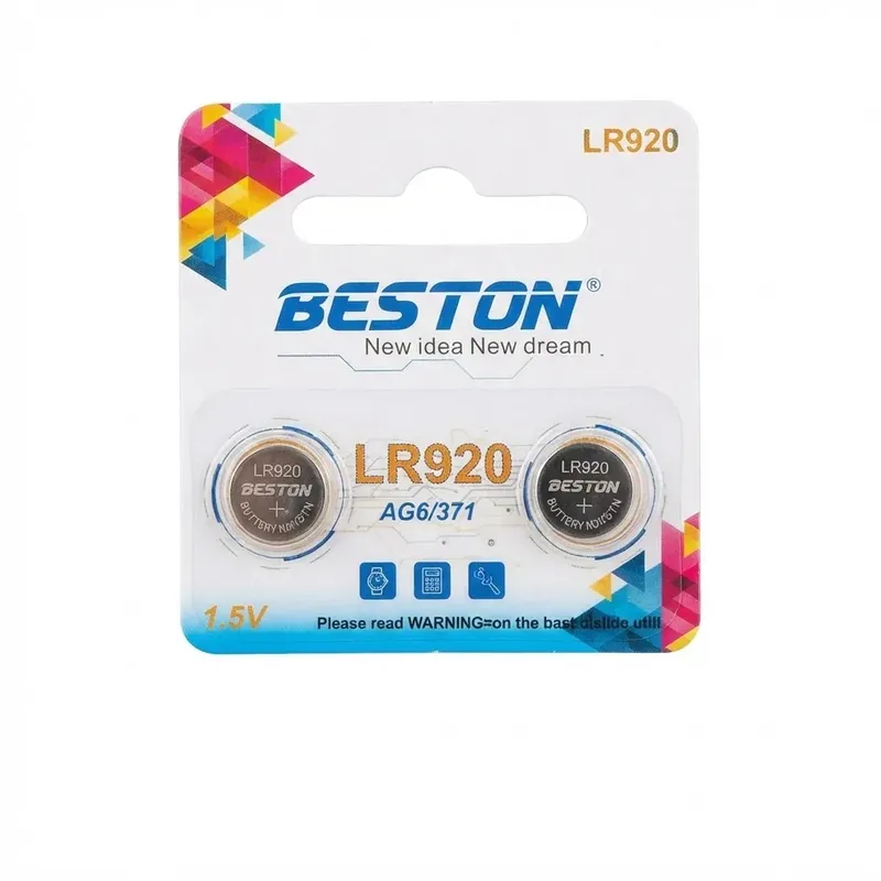 بطارية Beston LR920 (AG6/371) قلوية 1.5V – عبوة 2 قطعة