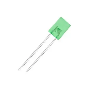 Q1335 Green LED Through-Hole 2x5x5mm 520-525nm