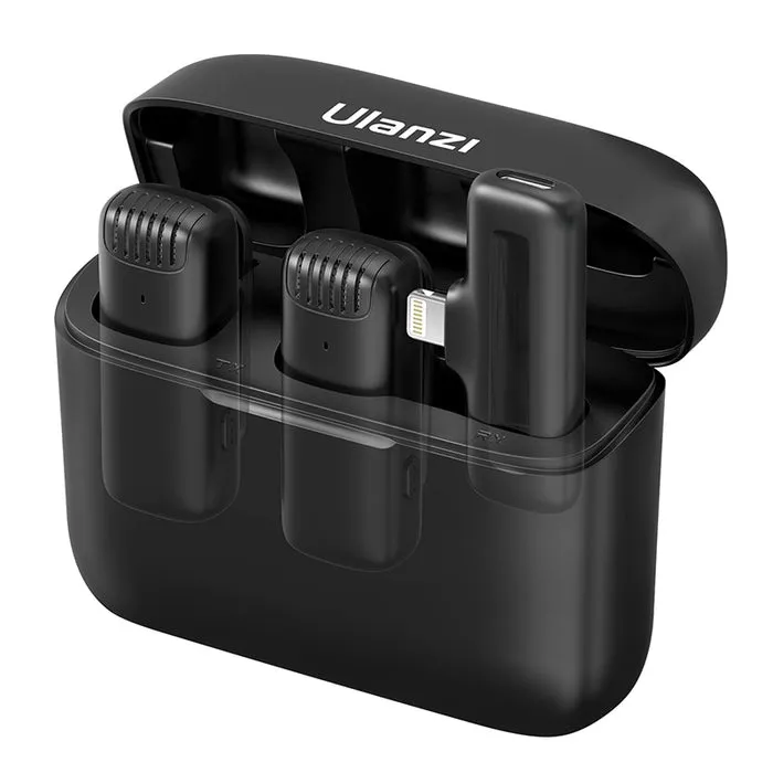 Ulanzi J12 Wireless Lavalier Microphone for iPhone (Lightning)