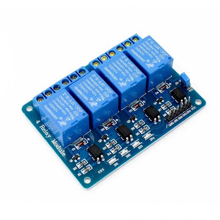 4-Channel 12V Relay Module HW-316 (Optocoupler Isolated)
