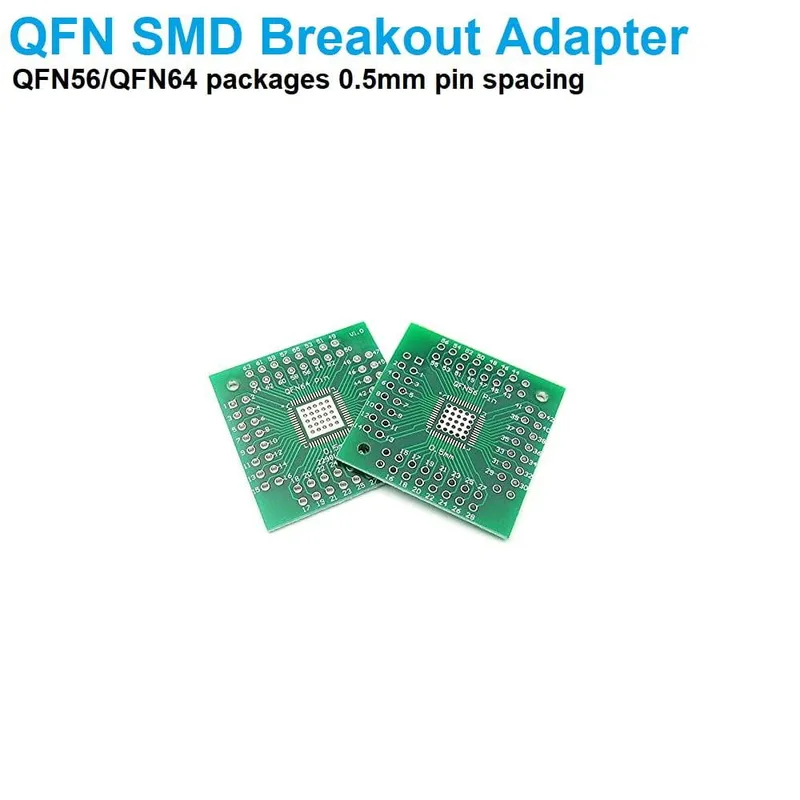 SMD Breakout Adapter for QFN56 & QFN64 (0.5 mm Pitch)