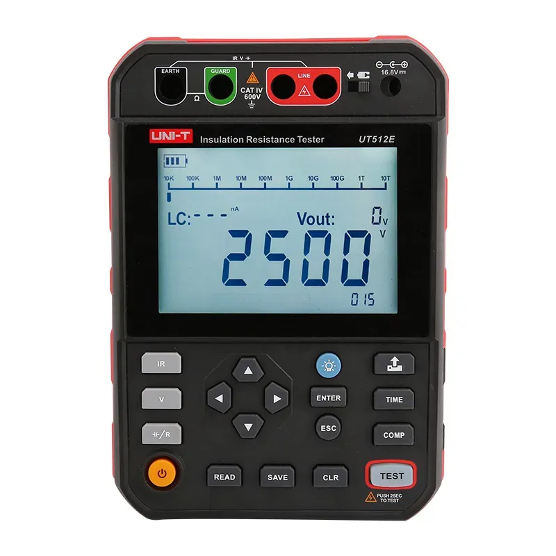 مقياس مقاومة العزل UNI-T UT512E بجهد 2.5 كيلو فولت