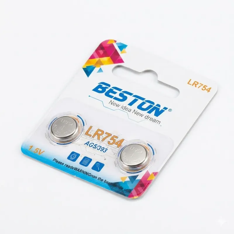 بطارية Beston LR754 (AG5/393) قلوية 1.5V – عبوة 2 قطعة