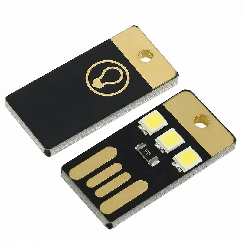 Ultra-Thin USB LED Patch Lamp 5V with Three SMD 2835 LEDs