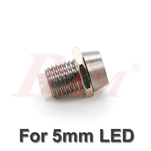 LED 5mm Metal Cover LED Bezel Holder