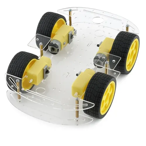 Robot Car Chassis Kit 2 Layer 4WD Acrylic