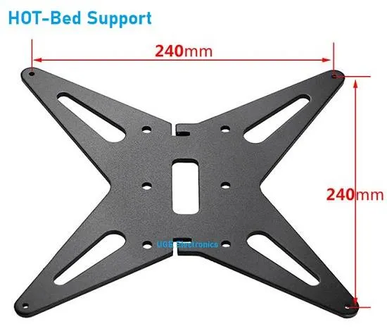 3D Printer Hot-Bed Support Platform Holder, 4mm Aluminium