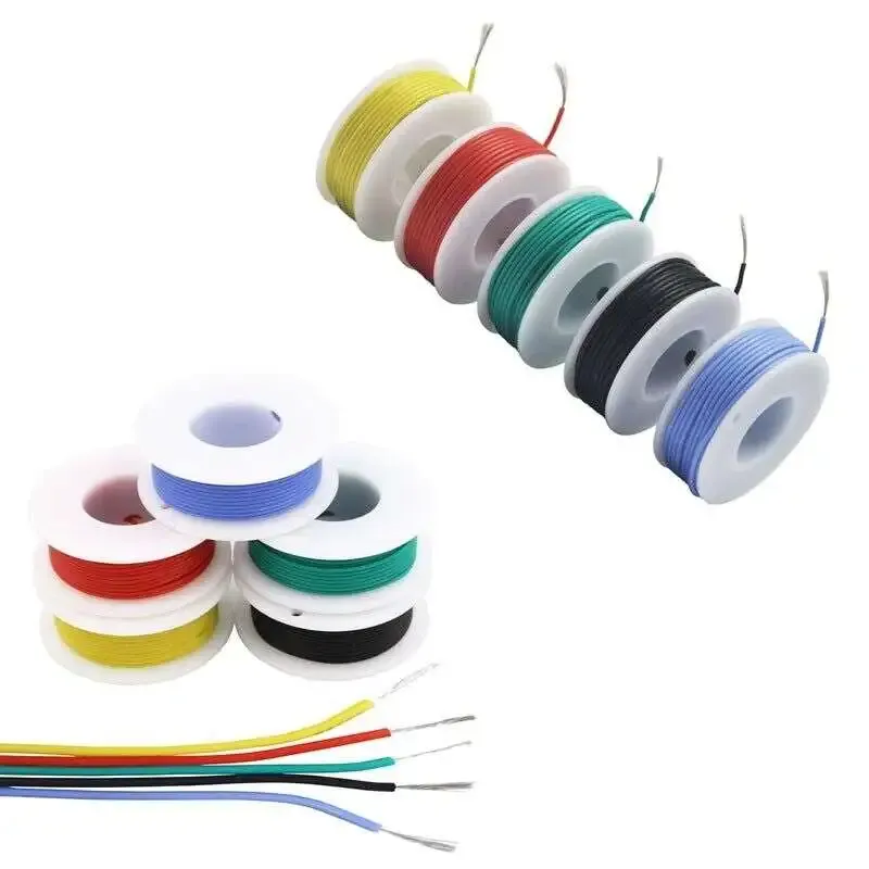 Flexible Tinned Copper Silicone Wire AWG-24 Multi-Color 1 m
