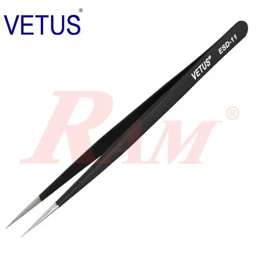 MECHANIC ESD-11 140mm Straight Anti-Static SMD Tweezers