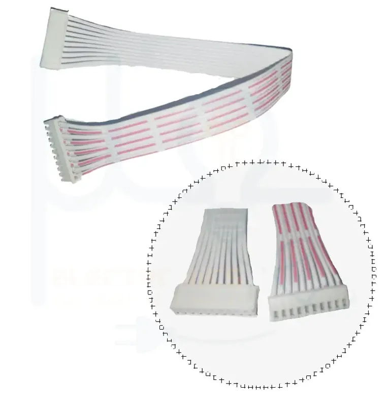 JST XH 2.54 10-Pin Cable, Female to Female, 30 cm, White