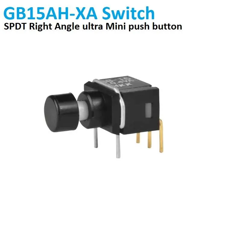 مفتاح ضغط صغير GB15AH-XA بثلاثة أطراف وتوصيل SPDT