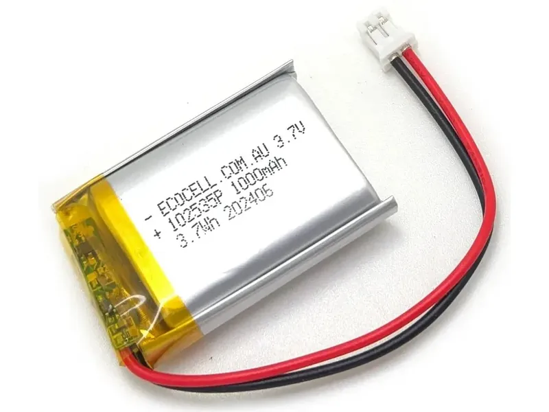 ECOCELL 3.7V 1000mAh Li-Polymer Battery with JST-PH Connector