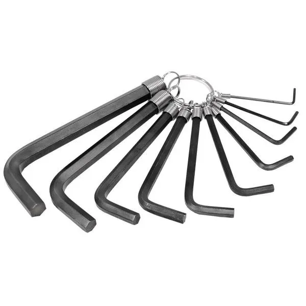 10-Piece Metric Hex Key Allen Wrench Set 1.5-10mm