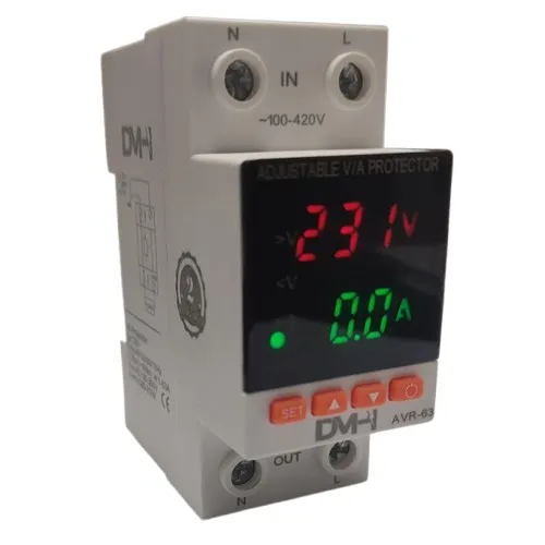 Adjustable Single-Phase Over/Under Voltage Protection Relay (DIN Rail)