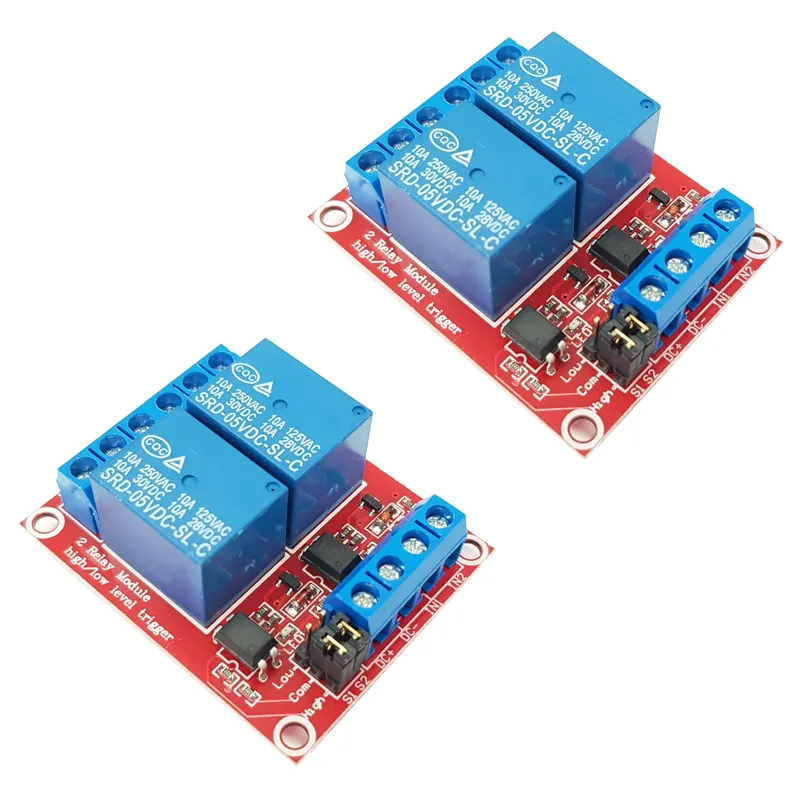 2-Channel 5V Relay Module Optocoupled SPDT 10A