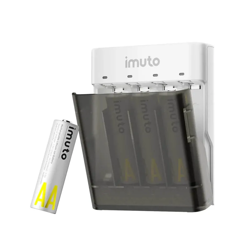 بطاريات imuto قلم ليثيوم 1.5 فولت قابلة للشحن (4 قطع) TF-CD-099CE
