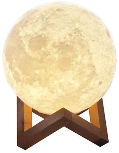 20cm Rechargeable 3D Moon Night Lamp with Touch Sensor
