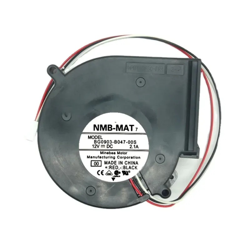 مروحة نفخ طرد مركزي NMB-MAT موديل BG0903-B047-00S بجهد 12 فولت وتيار 2.1 أمبير