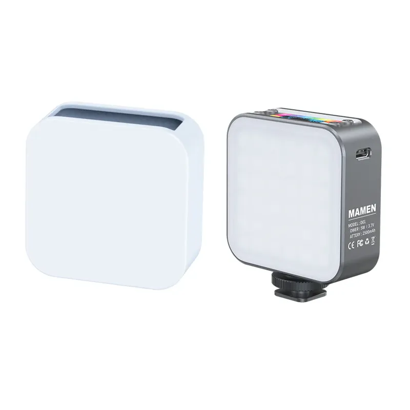 Mamen LED-D01 Double-Sided RGB Pocket LED Light, 2500mAh