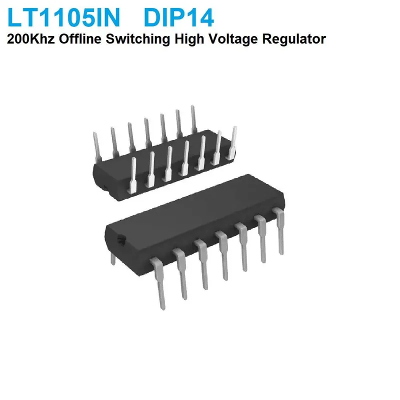 منظم التبديل LT1105IN بعلبة DIP-14 للتغذية من الشبكة الكهربائية