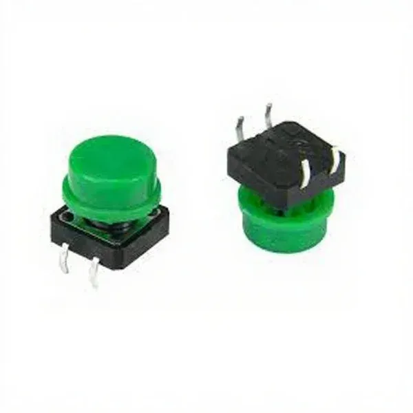 Round Tactile Switch Cap 12x12 mm - Green