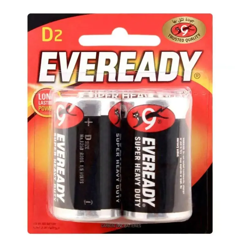 EVEREADY 1.5V Super Heavy Duty D Size Battery (Pack of 2)