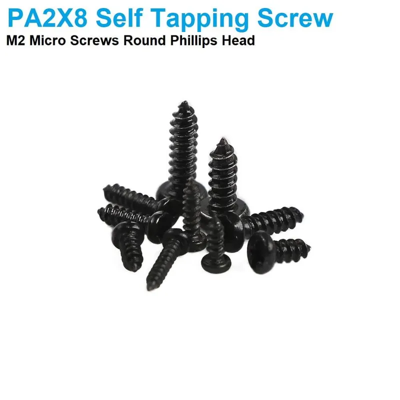 M2 x 8mm Phillips Pan Head Self-Tapping Screw (PA2x8)