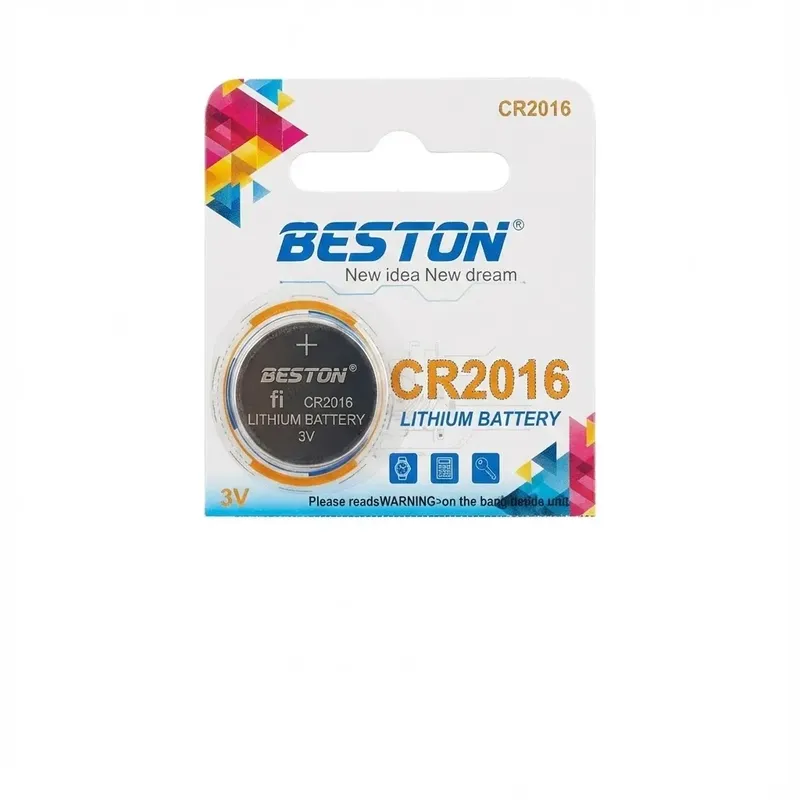 بطارية BESTON CR2016 ليثيوم عملة 3 فولت 80 ملّي أمبير-ساعة (قطعة واحدة)