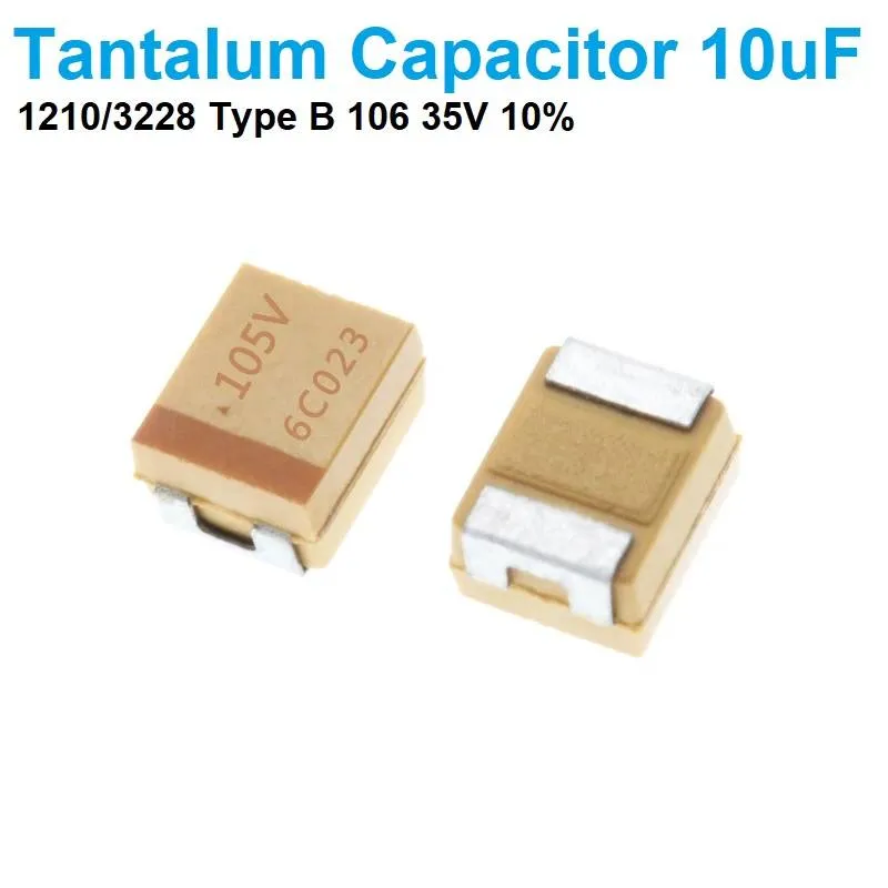 1210 Type B Solid Tantalum SMD Capacitor 10uF 25V