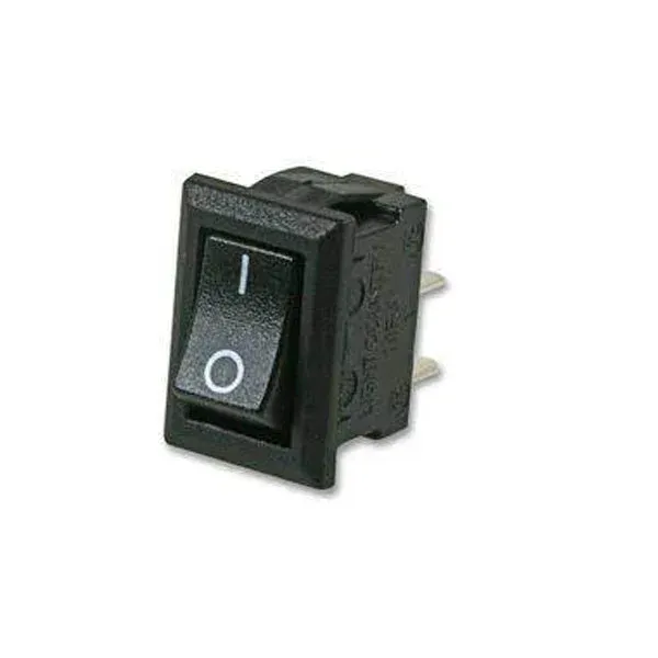 Mini Rocker Switch ON/OFF 2-Pin KCD1-101 Black