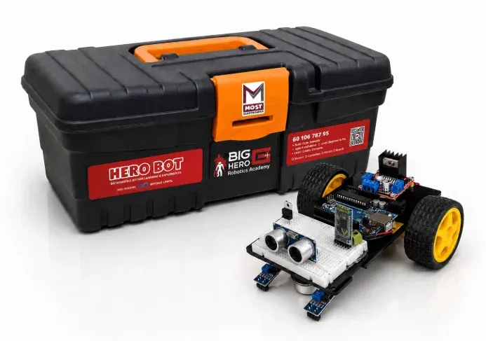 طقم Big Hero الروبوتي مع لوحة تحكم متوافقة مع Arduino