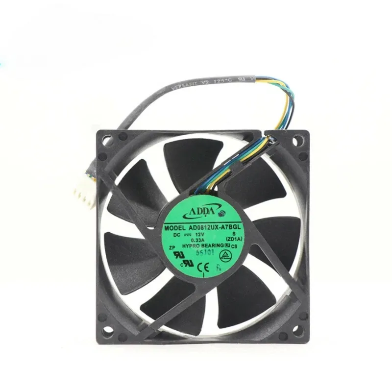 ADDA AD0812UX-A7BGL DC Fan 12V 0.33A 80x80x25mm (Used Like New)
