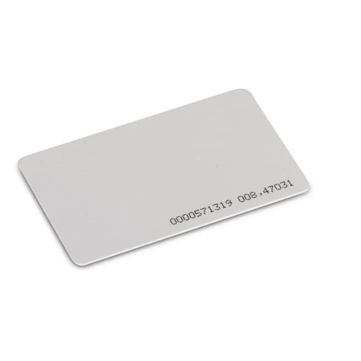 125kHz RFID Card with Printed Serial, EM4100/TK4100 Compatible
