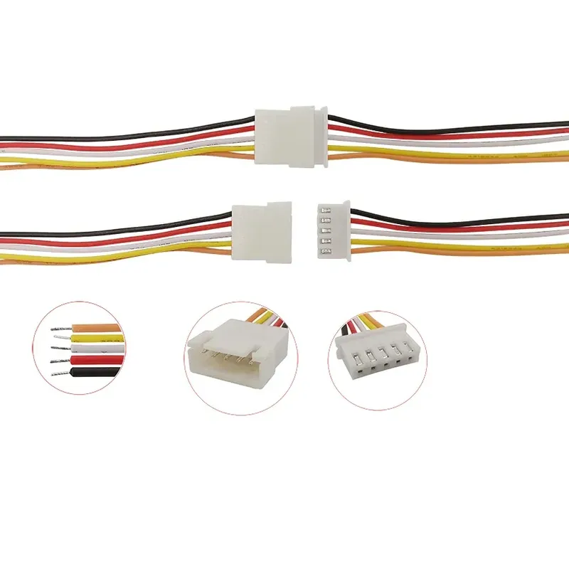 JST XH2.54 5-Pin Male & Female Connector with 20cm Wire Cable