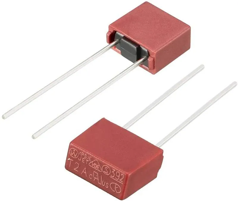 Slow Blow Fuse T10A 250V Miniature PCB Mount TE5 392 Series