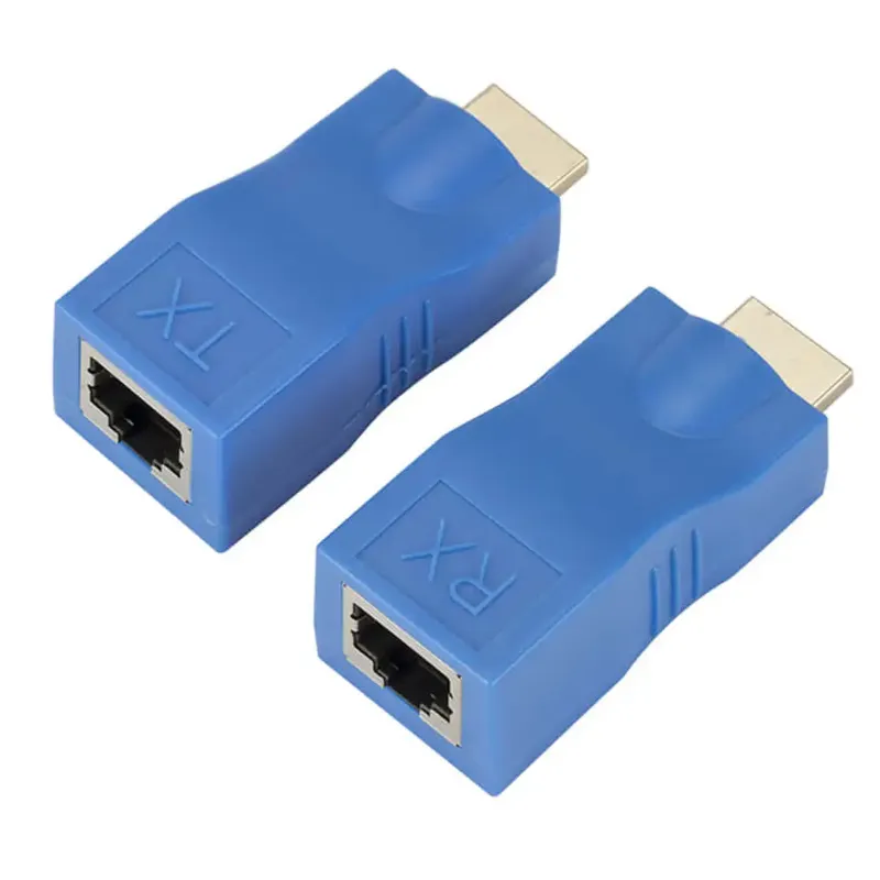 موسّع HDMI عبر كابل RJ45 بمسافة 30 متراً ودقة 1080P
