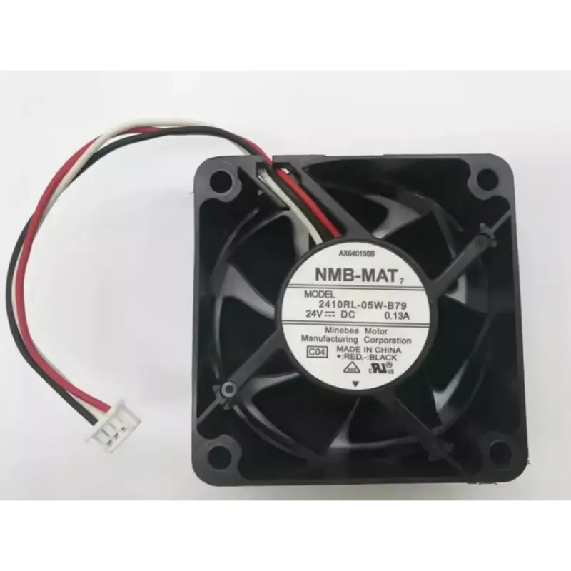 مروحة NMB 2410RL-05W-B79 بجهد 24 فولت مقاس 60×60×25 ملم