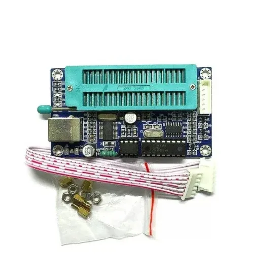 مبرمج PIC عبر USB موديل K150 مع مقبس ZIF ذي 40 طرفاً وواجهة ICSP
