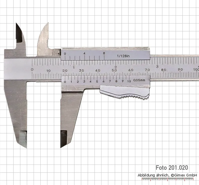 Vernier Caliper 150 mm, 0.05 mm Resolution