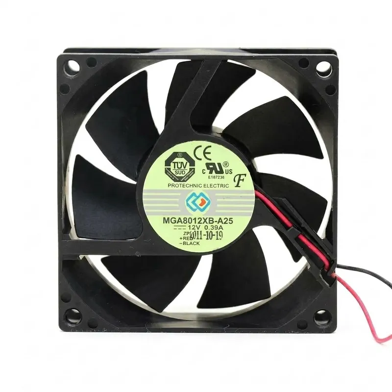 PROTECHNIC MGA8012XB-A25 12V DC Fan 80x80x25mm (Used Like New)