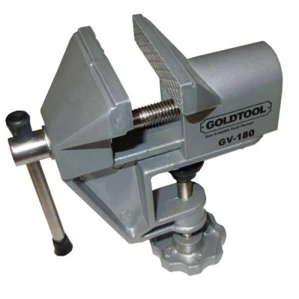 ملزمة صغيرة من الألومنيوم GOLDTOOL GV-180 بفكين عرض 60 ملم