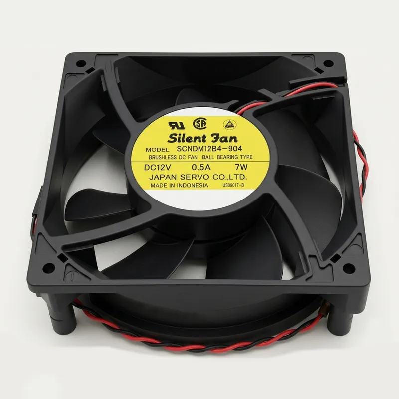 مروحة تبريد Servo SCNDM12B4-904 بجهد 12 فولت مقاس 120×120×38 ملم