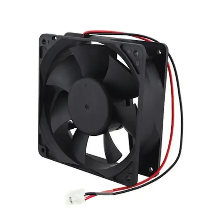 Square DC Cooling Fan 12V 0.9A, 120x120x38mm, 2-Wire