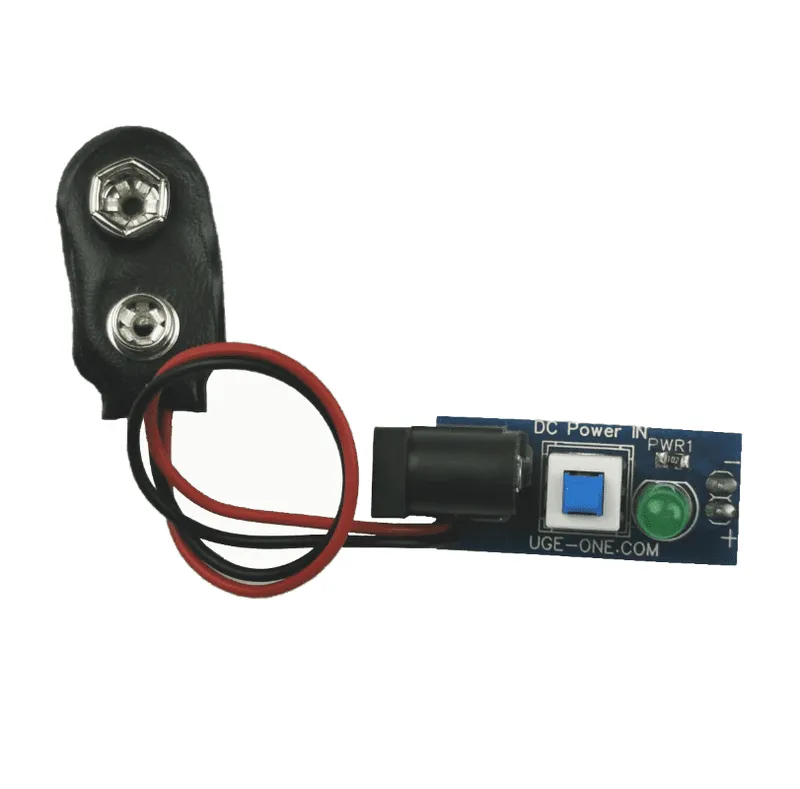 DC Jack and 9V Clip Breakout Module for Breadboard