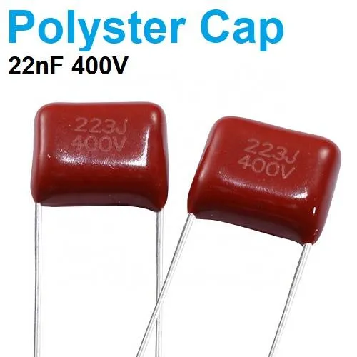Metallized Polyester Film Capacitor 22nF 400V (223J, MKT)